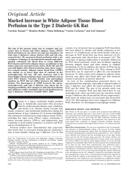 Marked Increase in White Adipose Tissue Blood Perfusion in the