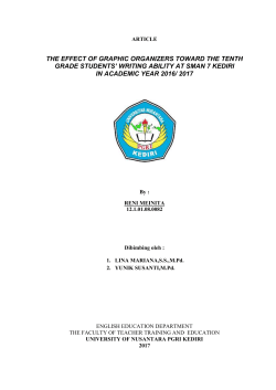 the effect of graphic organizers toward the tenth