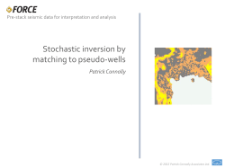 Stochastic inversion by matching to pseudo-wells