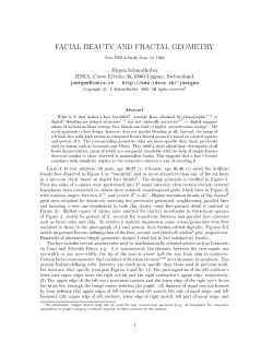 FACIAL BEAUTY AND FRACTAL GEOMETRY