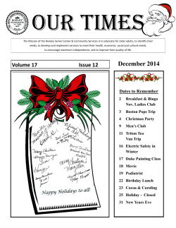 December 2014 - Town of Rowley