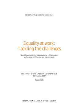 Equality at work: Tackling the challenges