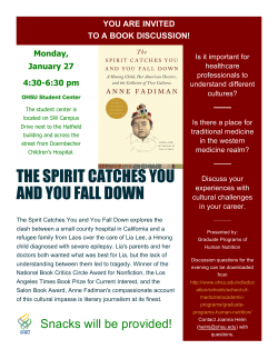 THE SPIRIT CATCHES YOU AND YOU FALL DOWN