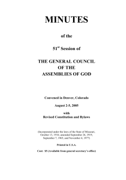 General Council Minutes