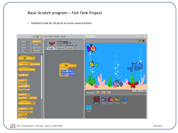 Basic Scratch program – Fish Tank Project
