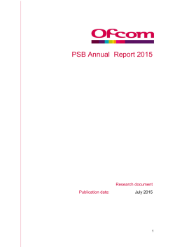 PSB Annual Report 2015
