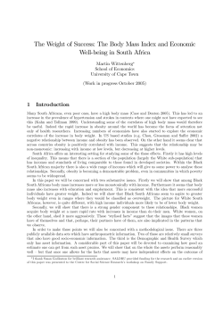 The Weight of Success: The Body Mass Index and