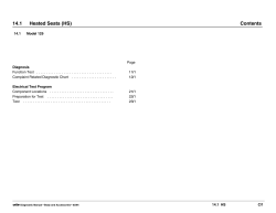 14.1 Heated Seats (HS) Contents