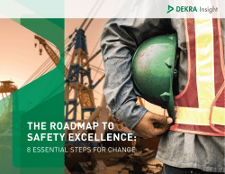 the roadmap to safety excellence