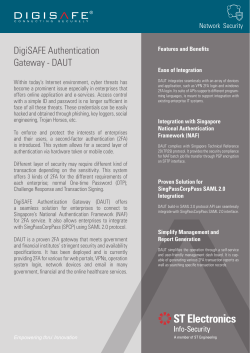 DigiSAFE Authentication Gateway - DAUT