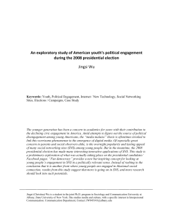 An exploratory study of American youth`s political