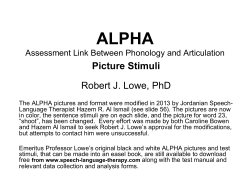 Picture Stimuli Robert J. Lowe, PhD