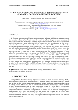 sand-water slurry flow modelling in a horizontal pipeline by