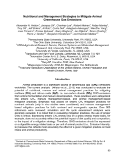Nutritional and Management Strategies to Mitigate Animal