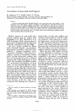 ATKINSON, M., S. V. SMITH, AND E. D. STROUP. Circulation in