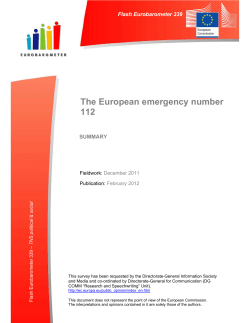 The European emergency number 112