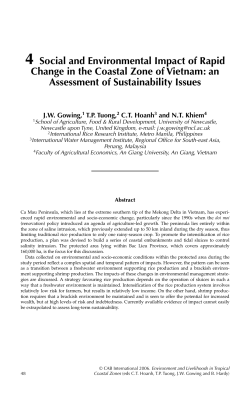 Social and Environmental Impact of Rapid Change