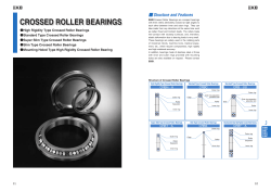 Crossed Roller Bearings - IKO, International Inc.