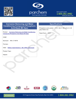 Corrosion Removing and Metal Conditioning Compound