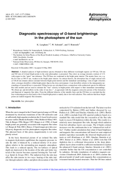 Diagnostic spectroscopy of G-band brightenings in the photosphere