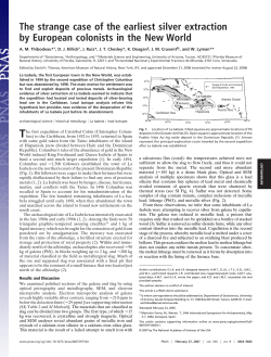 The strange case of the earliest silver extraction by European