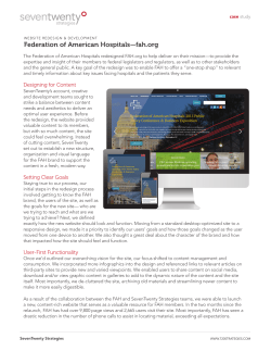 Federation of American Hospitals&mdash;fah.org
