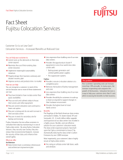 Fact Sheet Fujitsu Colocation Services