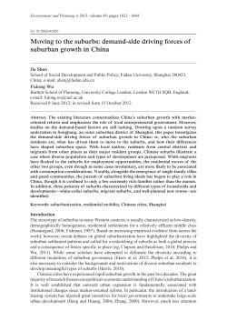Moving to the suburbs: demand-side driving forces of suburban