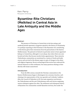 Byzantine-Rite Christians - Macquarie University ResearchOnline