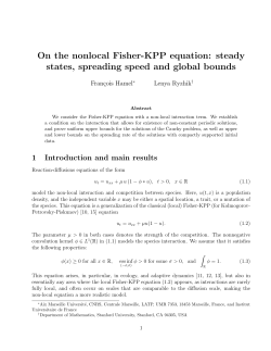 On the nonlocal Fisher-KPP equation: steady states, spreading