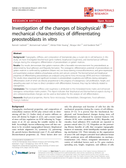 Investigation of the changes of biophysical