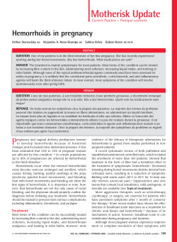 Motherisk Update - Canadian Family Physician