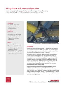Slicing cheese with automated precision