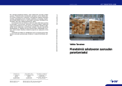 Menetelmi&auml; sahatavaran suoruuden parantamiseksi