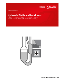 Hydraulic Fluids and Lubricants, Technical Information