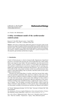 Mathematical Biology - The Mathematical Institute, University of