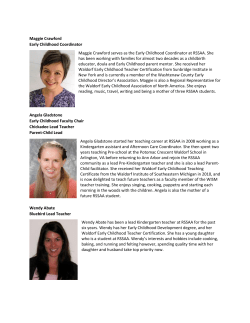 Our Early Childhood Faculty and Staff