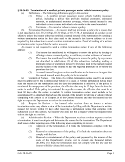 GS 58-36-85 Page 1 &sect; 58-36-85. Termination of a nonfleet private
