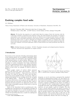Evolving complex food webs
