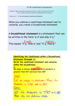 A biconditional statement is a statement that can be written in the