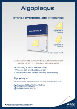 Algoplaque - Urgo Medical