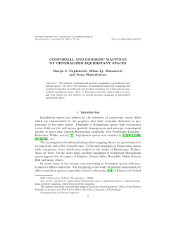 Conformal and Geodesic Mappings of Generalized Equidistant