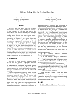 Efficient Coding of Stroke-Rendered Paintings
