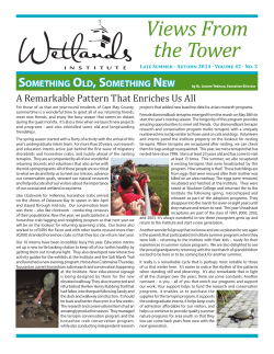 Autumn14_lite - The Wetlands Institute