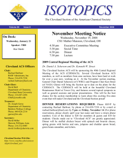 November - Cleveland State University