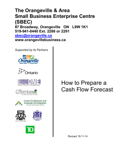 How to Prepare a Cash Flow Forecast