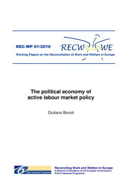 The political economy of active labour market policy