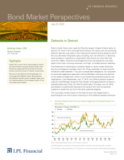 Bond Market Perspectives - Prosperion Financial Advisors