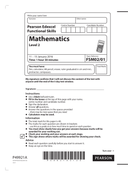 Mathematics - Edexcel