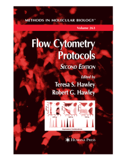 Flow Cytometry Protocols Flow Cytometry Protocols